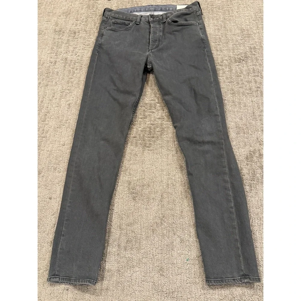 rag & bone Standard Issue Fit 2 Slim Leg  Gray Jeans Pants Men's 33/32 (Y1)